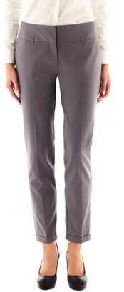 JCPenney Worthington Wide-Waistband Slim Pants - Tall