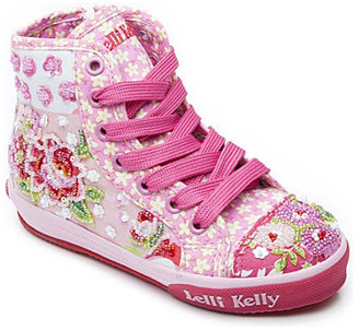 Lelli Kelly Kids Sequin-embellished high-top trainers 1-10 years