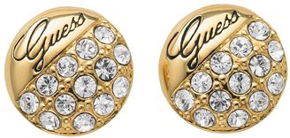 GUESS Crystal Crush Gold Ball Earrings