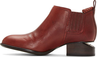 Alexander Wang Red Leather Kori Ankle Boot
