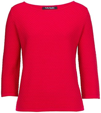 Betty Barclay Scoop neck waffle knit jumper