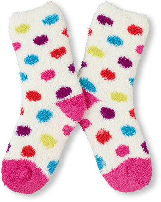 Children's Place Polka-dot fuzzy socks
