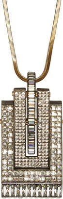 Lanvin Crystal-Cut Pendant Necklace