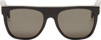 Super Black Classic Flat Top Sunglasses