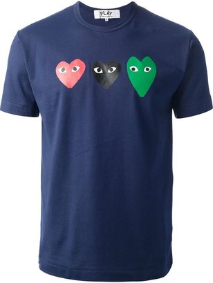 Comme des Garcons Play heart print T-shirt