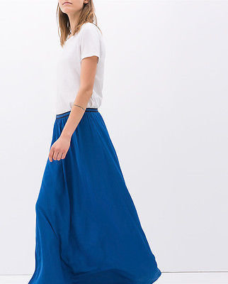 Zara 29489 ZARA NWT Long Skirt With Elastic Waist Size XS S M L
