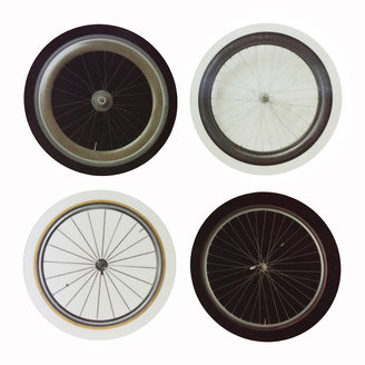 Ella Doran Bike Wheels Coasters - Set of 4