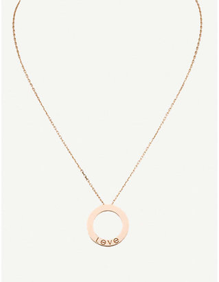 Cartier Love 18ct rose-gold pendant necklace