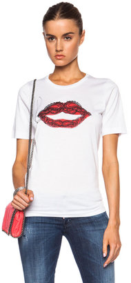 DSQUARED2 Lips and Lace Renny Cotton Tee