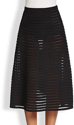 Cynthia Rowley Paneled Midi Skirt