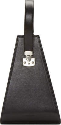J.W.Anderson Black Leather Triangle Bag