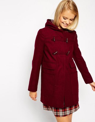 ASOS COLLECTION Duffle Coat With Patch Pockets