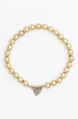 House Of Harlow 'Shark Tooth' Bead Stretch Bracelet