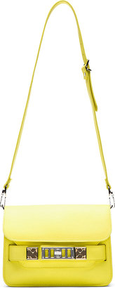 Proenza Schouler Lemon Yellow PS11 Mini Classic Leather Shoulder Bag
