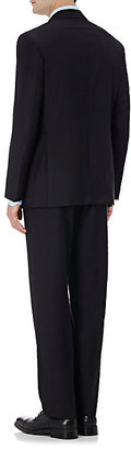 Isaia Men's Sirio Aquaspider Two-Button Suit-BLACK