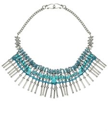Pull&Bear Turquoise Necklace - Blue