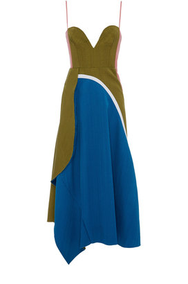 Marni Tussah Silk Viscose Weave Sleeveless Dress