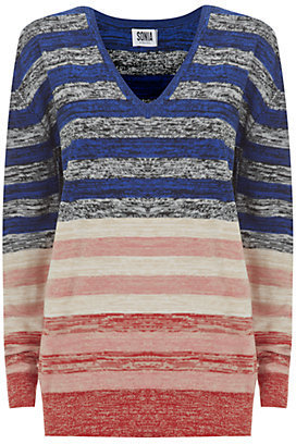 Sonia Rykiel Sonia by Multi-Striped Sweater