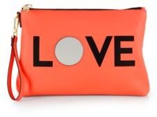 Milly Love Leather Wristlet Clutch