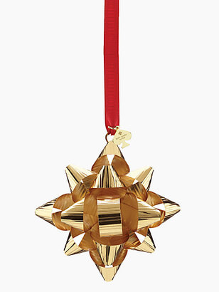 Kate Spade Tinsel topper gold bow ornament