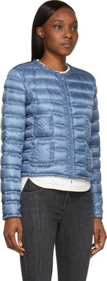 Moncler Blue Quilted Down Lissy Jacket