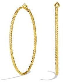 David Yurman Cable Classics Hoop Earrings in Gold