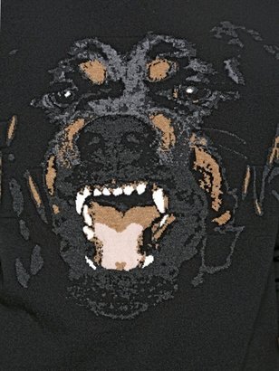 Givenchy Rottweiler Patch Wool Sweater