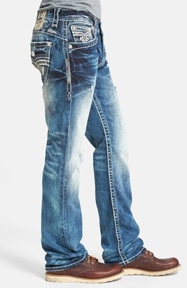 Rock Revival 'Earl' Straight Leg Jeans (Medium Blue)