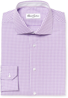 Robert Graham Jaylon Checkered Cotton Dress Shirt