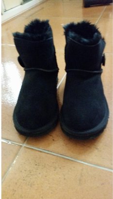 UGG Black Suede Ankle boots