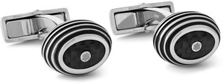 Montblanc Iconic Carbon-Inlaid Stainless Steel Cufflinks