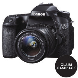 Canon EOS 70D SLR 20.2 Megapixel Camera EF-S 18-55mm IS STM