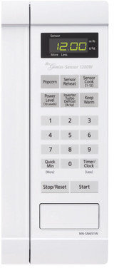 Panasonic 1.2 Cu. Ft. 1200W Countertop Microwave in White