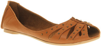 Office Passion Fruit Tan Leather - Flats