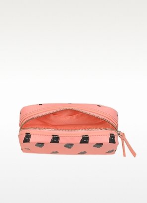 Marc by Marc Jacobs Pets Fluo Coral Coated Cosmetic Pouch