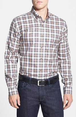 Brooks Brothers Slim Fit Plaid Supima® Cotton Twill Sport Shirt