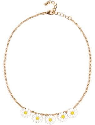 River Island Girls gold tone daisy chain necklace