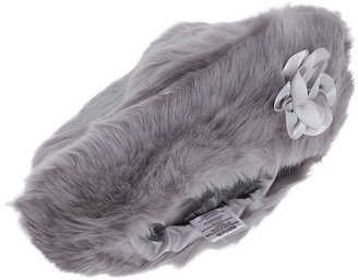 Kate Mack Biscotti Grey Faux Fur Beret