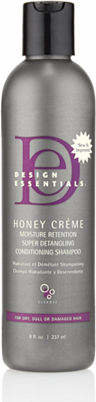 Design Essentials Honey Creme Moisture Retention Super Detangling Conditioning Shampoo 8oz Family