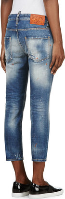 DSquared 1090 Dsquared2 Blue Distressed Cool Girl Jeans