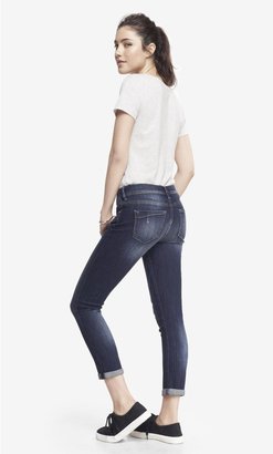Express Mid Rise Cropped Cuffed Jean Legging