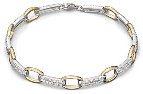 Bloomingdale's Pave Diamond Link Bracelet in 14K White and Yellow Gold, 0.75 ct. t.w.