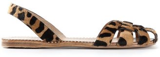 Car Shoe leopard print sandals