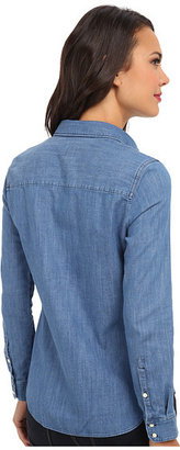 Lacoste L!Ve Long Sleeve Chest Pocket Denim Shirt