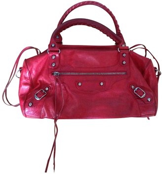 Balenciaga Red Leather Handbag