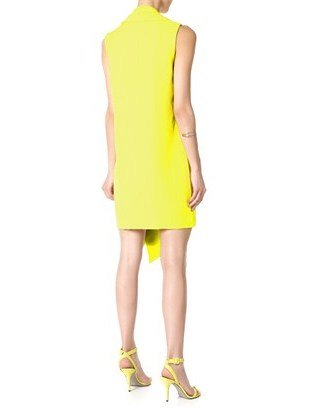 Alexander Wang Citrine Yellow Scarf Drape Dress