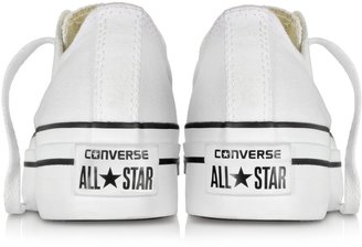 Converse Limited Edition  All Star Ox White Canvas Platform Sneaker