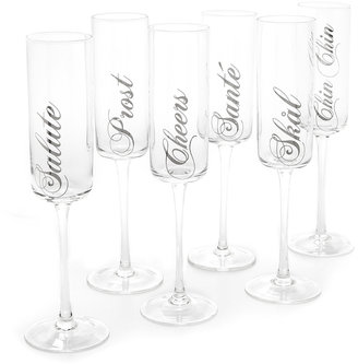 Gift Boutique Set of 6 Toasting Flutes