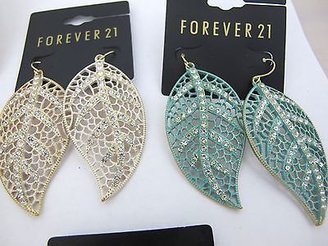 Forever 21 Earrings DIFFERENT STYLES AVAILABLE Gold Silver Rhinestone GIFT POUCH
