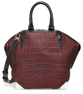 Alexander Wang 'Small Emile' Croc Embossed Leather Tote